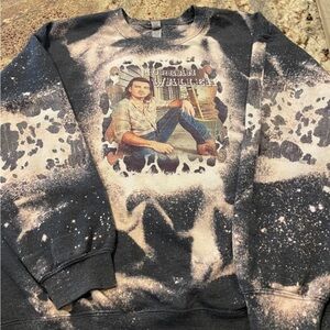 Morgan Wallen Size Large Gray Bleached Sweatshirt